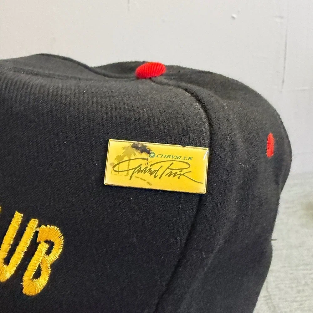 Otto Cap Hat Mens OSFA Black Red Dodge Viper 11 Sec Club Vintage 90s Snapback